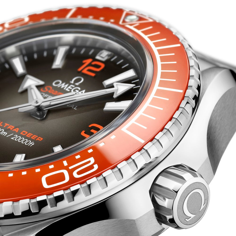 Omega Seamaster Planet Ocean 6000M Co Axial Master Chronograph Black Dial Black Rubber Strap Watch for Men - 21532462106001 Buy Now By Omega