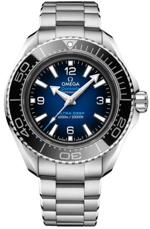 Omega Seamaster Planet Ocean 6000M Co Axial Master Chronometer Blue Dial Silver Steel Strap Watch for Men - 21530462103001 Buy Now By Omega