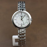 Tissot T Lady Flamingo Mother of Pearl White Dial Silver Steel Strap Watch For Women - T094.210.11.111.00 Buy Now By Tissot
