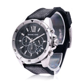 Michael Kors Brecken Chronograph Black Dial Black Leather Strap Watch For Men - MK8850 Buy Now By Michael Kors
