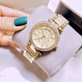 Michael Kors Parker Gold DIal Gold Steel Strap Watch for Women - MK5842 Buy Now By Michael Kors