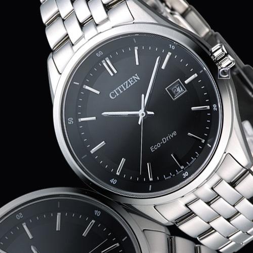 Citizen Eco Drive Black Dial Silver Steel Strap Watch For Men - BM7250-56E Buy Now By Citizen
