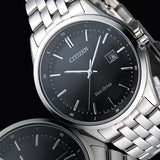 Citizen Eco Drive Black Dial Silver Steel Strap Watch For Men - BM7250-56E Buy Now By Citizen