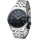 Citizen Eco Drive Black Dial Silver Steel Strap Watch For Men - BM7250-56E Buy Now By Citizen