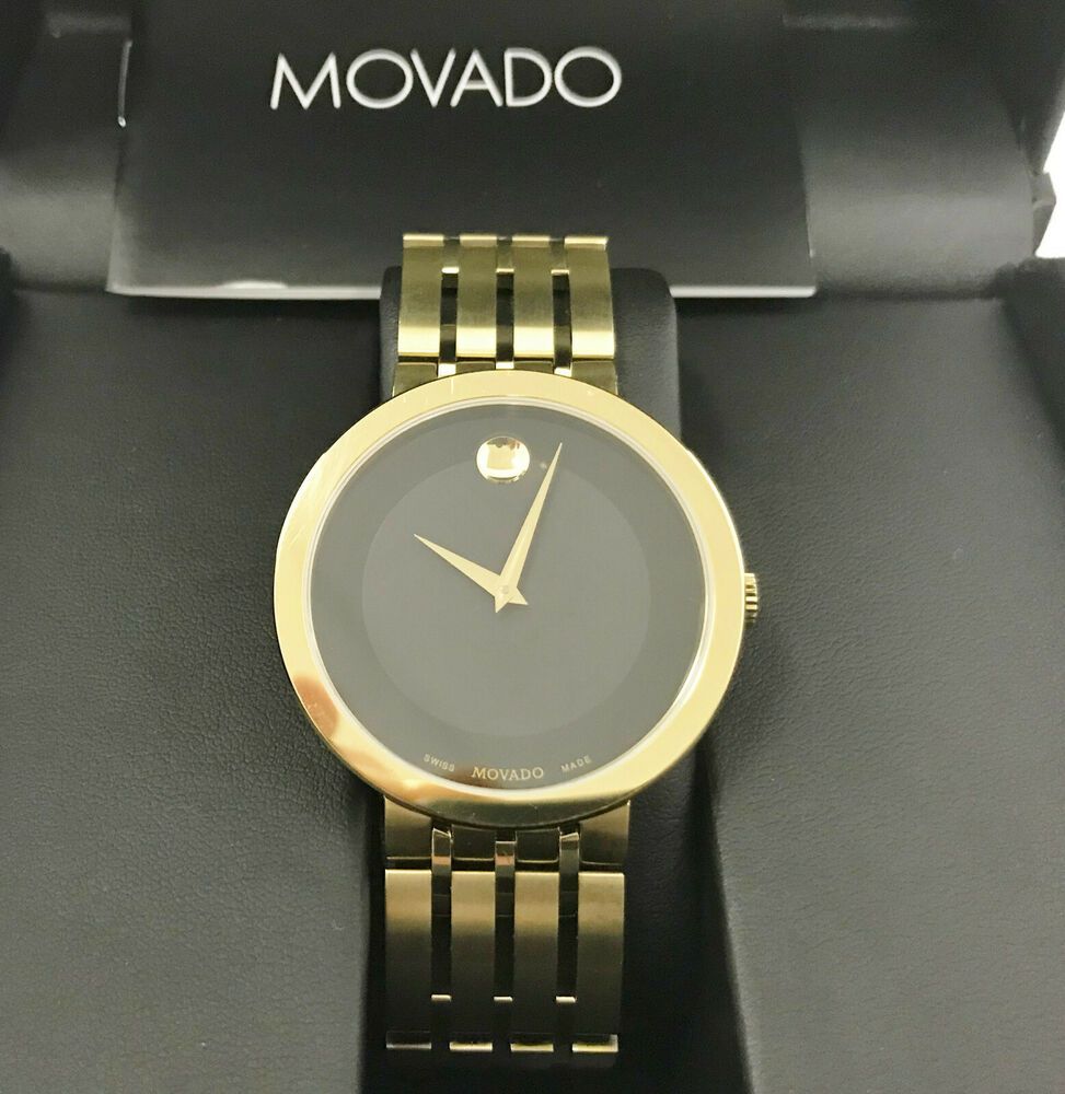 Movado Esperanza Museum 39mm Black Dial Stainless Steel Watch For Men - 0607059 Buy Now By Movado