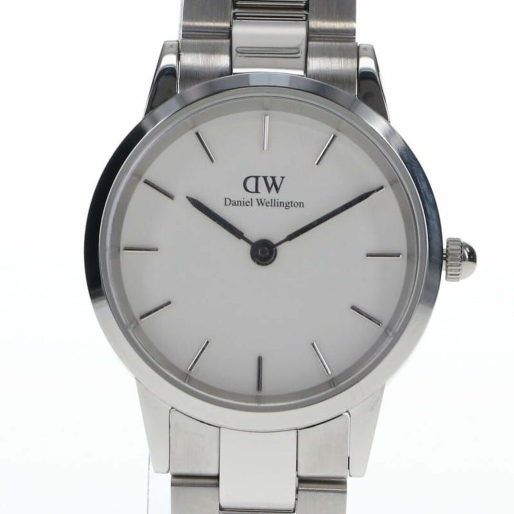 Daniel Wellington Iconic Link White Dial Silver Steel Strap Watch For Women - DW00100207 Buy Now By Daniel Wellington