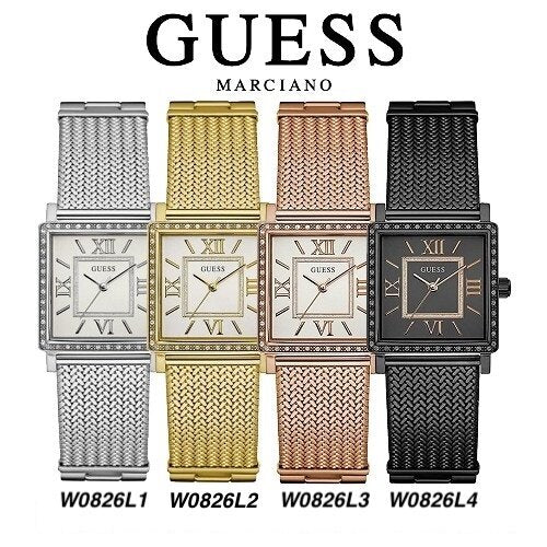 Guess Highline Black Dial Black Mesh Bracelet Watch for Women - W0826L4 Buy Now By Guess