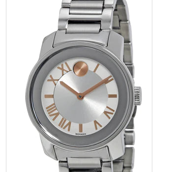 Movado Bold Silver Dial Silver Steel Strap Watch for Women - 3600244 Buy Now By Movado