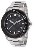 Gucci G Timeless Black Dial Silver Steel Strap Watch For Men - YA126249 Buy Now By Gucci