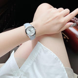 Tissot T Classic Couturier Silver Dial Light Blue Leather Strap Watch For Women - T035.210.16.031.02 Buy Now By Tissot