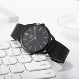 Calvin Klein Minimal Black Dial Black Mesh Bracelet Watch for Women - K3M23421 Buy Now By Calvin Klein