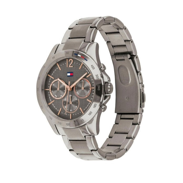 Tommy Hilfiger Haven Chronograph Quartz Grey Dial Grey Steel Strap Watch For Women - 1782196 Buy Now By Tommy Hilfiger