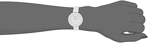 Calvin Klein Chic White Dial White Leather Strap Watch for Women - K7N23TK2 Buy Now By Calvin Klein