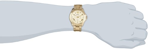 Fossil Cecile Multifunction Champagne Dial Gold Steel Strap Watch for Women - AM4510 Buy Now By Fossil