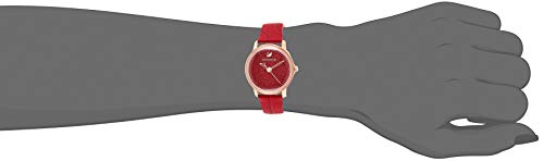 Swarovski Crystalline Hours Red Crystal Dial Red Leather Strap Watch for Women - 5295380 Buy Now By Swarovski