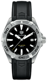 Tag Heuer Aquaracer Quartz Black Dial Black Rubber Strap Watch for Men - WBD1110.FT8021 Buy Now By Tag Heuer
