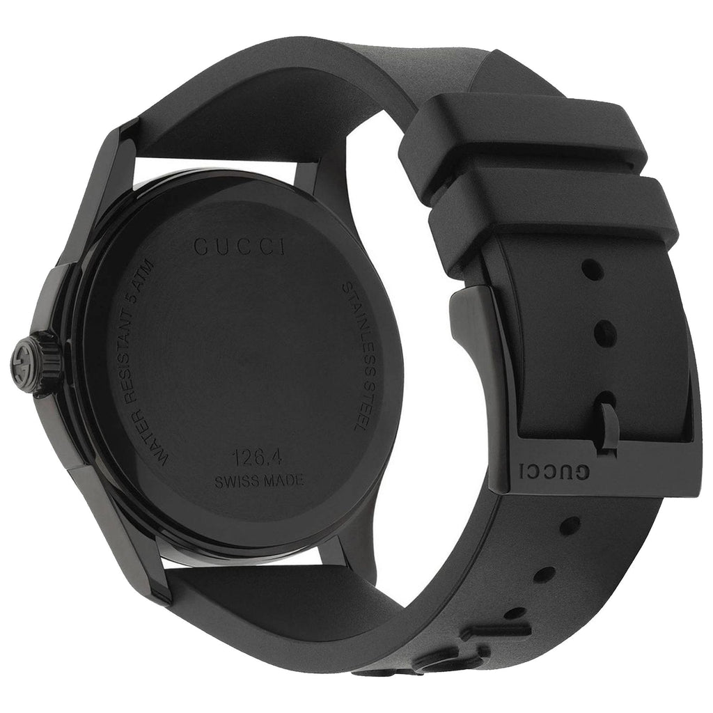 Gucci G Timeless Ghost Black Dial Black Rubber Strap Unisex Watch - YA1264017 Buy Now By Gucci