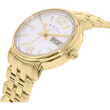 Marc Jacobs Fergus White Dial Gold Steel Strap Watch for Women - MBM8647 Buy Now By Marc Jacobs