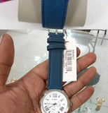 Fossil Cecile White Dial Blue Leather Strap Watch for Women - AM4531 Buy Now By Fossil
