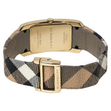 Burberry Pioneer Champagne Dial Haymarket Beige Leather Strap Watch for Women - BU9407 Buy Now By Burberry