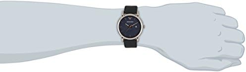 Emporio Armani Classic Quartz Blue Dial Black Leather Strap Watch For Men - AR1731 Buy Now By Emporio Armani