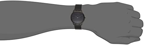 Calvin Klein Minimal Black Dial Black Mesh Bracelet Watch for Men - K3M214B1 Buy Now By Calvin Klein