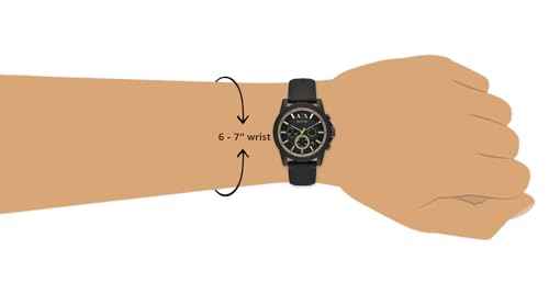 Armani Exchange Outerbanks Chronograph Black Dial Black Silicone Strap Watch For Men - AX1343 Buy Now By Armani Exchange