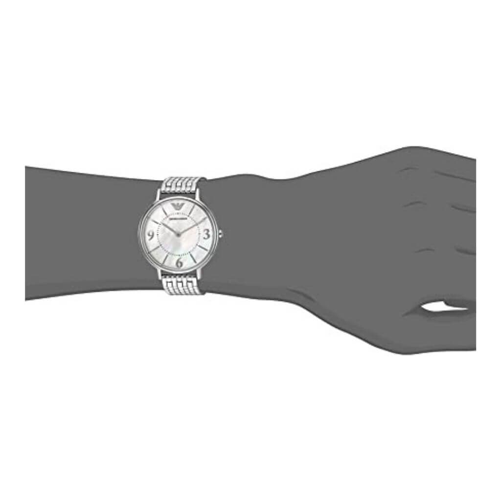 Emporio Armani Kappa Mother of Pearl Dial Silver Steel Watch For Women - AR2507 Buy Now By Emporio Armani