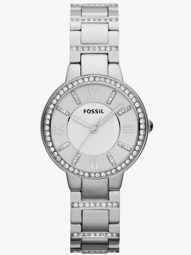 Fossil Virginia Silver Dial Silver Steel Strap Watch for Women - ES3282 Buy Now By Fossil