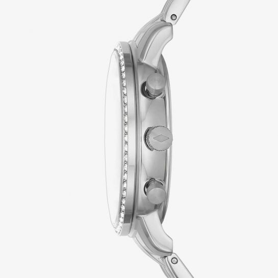 Fossil Neutra Chronograph Silver Dial Silver Steel Strap Watch for Women - ES5217 Buy Now By Fossil