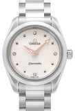 Omega Seamaster Aqua Terra Quartz Diamond Silver Dial Silver Steel Strap Watch for Women - 220.10.28.60.54.001 Buy Now By Omega