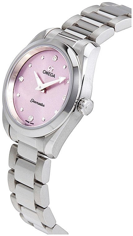Omega Seamaster Aqua Terra Quartz Purple Dial Silver Steel Strap Watch for Women - 220.10.28.60.60.001 Buy Now By Omega