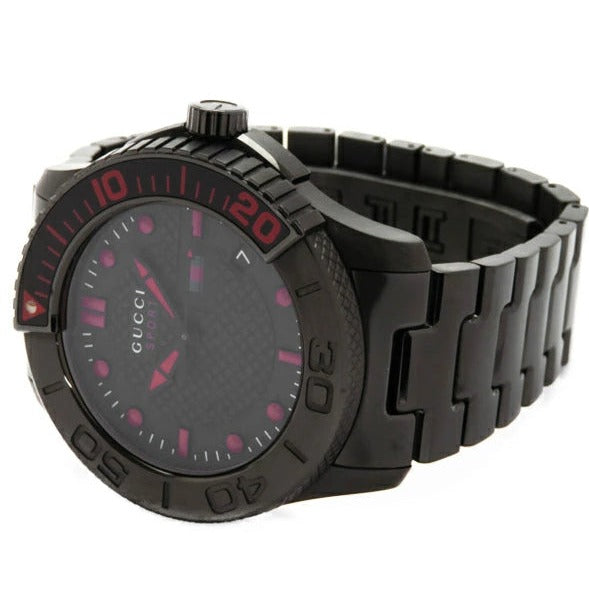 Gucci G Timeless Sport Black Dial Black Steel Strap Watch For Men - YA126230 Buy Now By Gucci