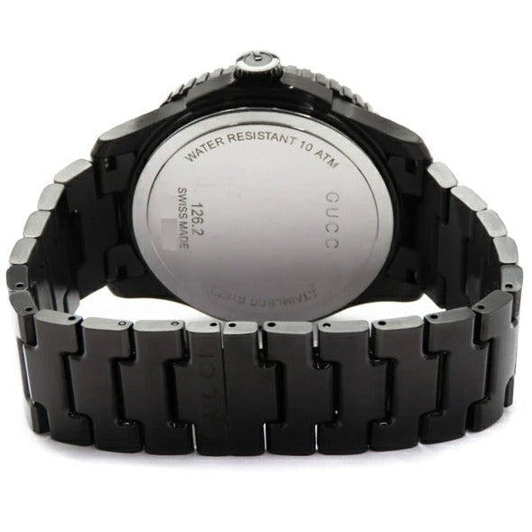 Gucci G Timeless Sport Black Dial Black Steel Strap Watch For Men - YA126230 Buy Now By Gucci