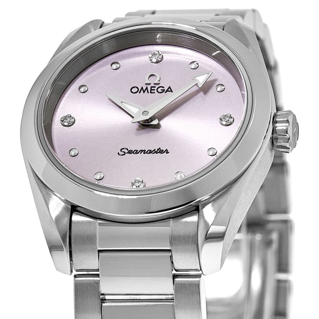 Omega Seamaster Aqua Terra Quartz Purple Dial Silver Steel Strap Watch for Women - 220.10.28.60.60.001 Buy Now By Omega