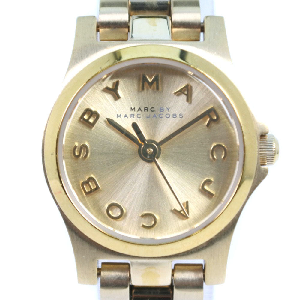 Marc Jacobs Henry Dinky Gold Dial Gold Steel Strap Watch for Women - MBM3199 Buy Now By Marc Jacobs