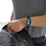 Hugo Boss Jet Blue Dial Black Leather Strap Watch for Men - 1513283 Buy Now By Hugo Boss