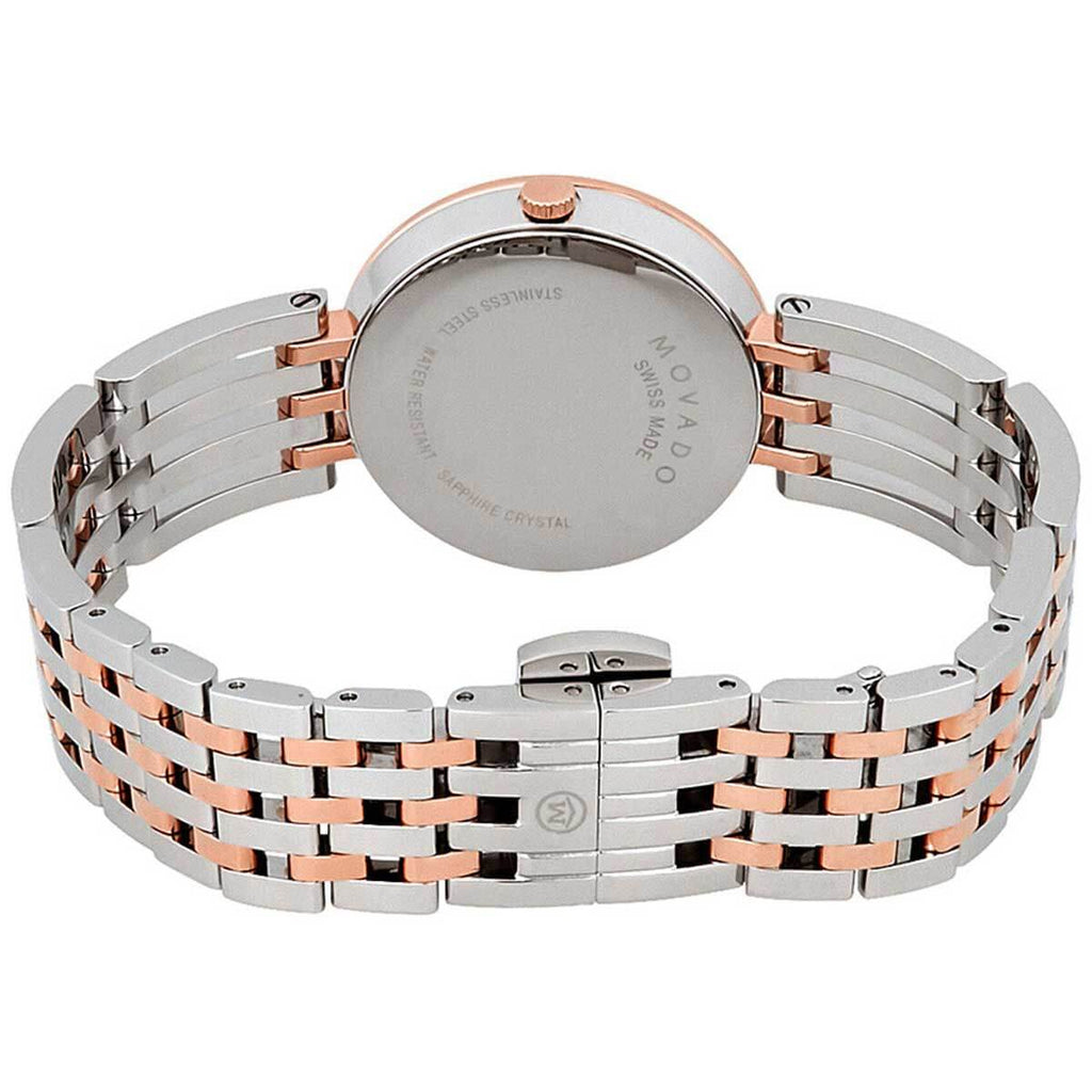 Movado Esperanza Mother of Pearl Dial Two Tone Steel Strap Watch For Women - 0607114 Buy Now By Movado