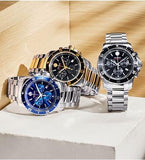 Movado Series 800 Chronograph Blue Dial Silver Steel Strap Watch For Men - 2600141 Buy Now By Movado