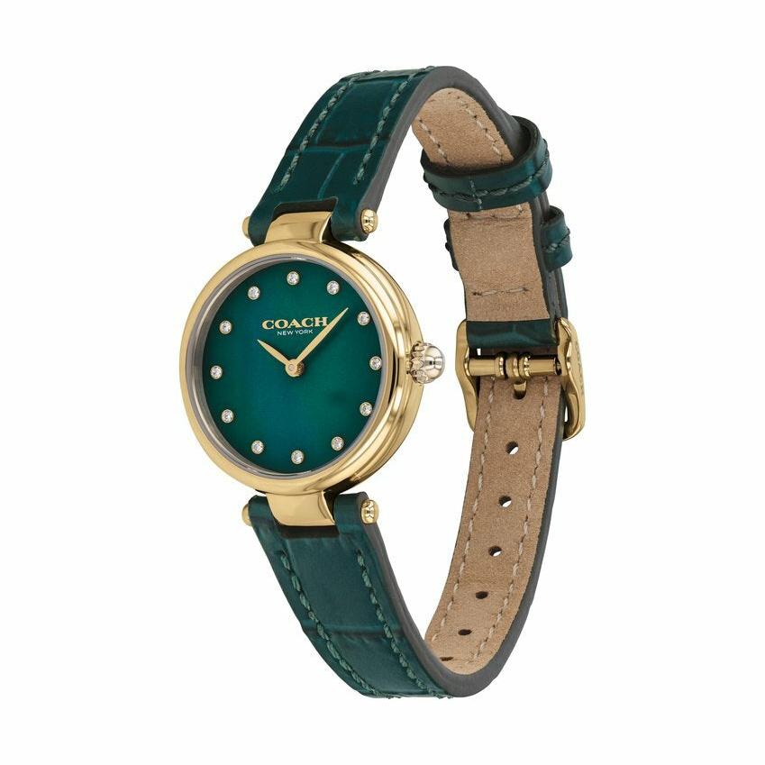 Coach Park Analog Green Dial Green Leather Strap Watch for Women - 14503534 Buy Now By Coach