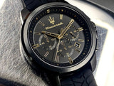Maserati Successo Black Dial Black Rubber Strap Watch For Men - R8871621011 Buy Now By Maserati