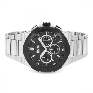 Hugo Boss Supernova Chronograph Black Dial Silver Steel Strap Watch for Men - 1513359 Buy Now By Hugo Boss