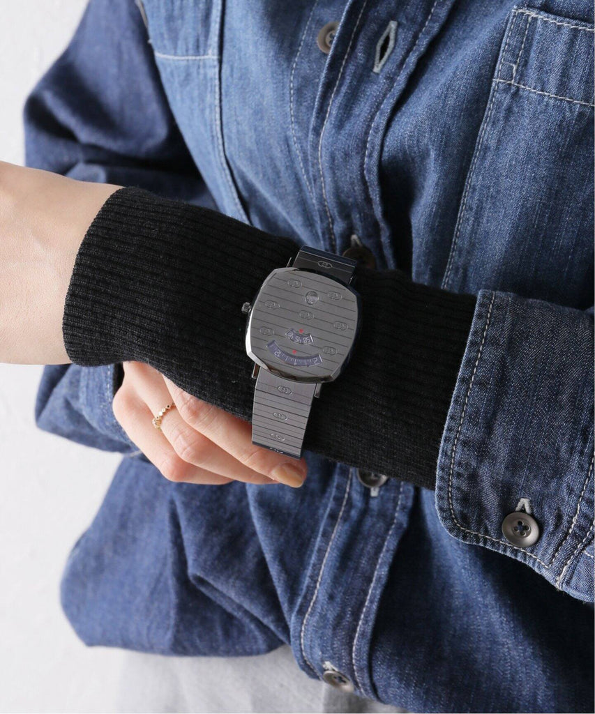 Gucci Grip Quartz Grey Dial Grey Steel Strap Watch For Men - YA157429 Buy Now By Gucci