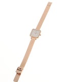 Daniel Wellington Quadro Studio White Dial Rose Gold Mesh Strap Watch For Women - DW00100517 Buy Now By Daniel Wellington