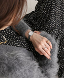 Daniel Wellington Quadro Studio White Dial Silver Mesh Bracelet Watch For Women - DW00100521 Buy Now By Daniel Wellington