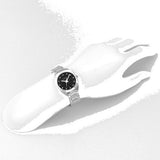 Gucci GG2570 Diamonds Black Dial Silver Steel Strap Watch For Women - YA142503 Buy Now By Gucci