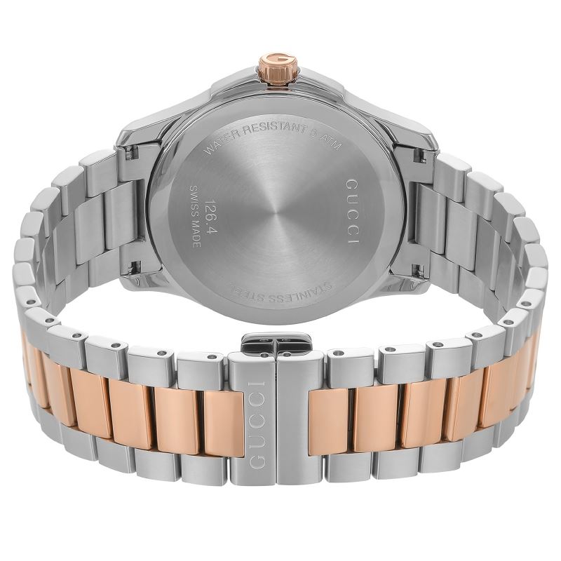 Gucci G Timeless Silver Dial Two Tone Steel Strap Watch For Men - YA126473 Buy Now By Gucci