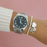 Michael Kors Channing Midnight Blue Dial Silver Steel Strap Watch for Women - MK6113 Buy Now By Michael Kors