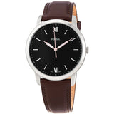Fossil The Minimalist 3H Black Dial Brown Leather Strap Watch for Men - FS5464 Buy Now By Fossil