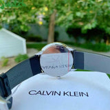 Calvin Klein Minimal Grey Dial Black Leather Strap Watch for Men - K3M221C3 Buy Now By Calvin Klein